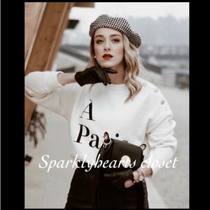 NWT Bloggers Favorite Paris H&M Sweatshirt